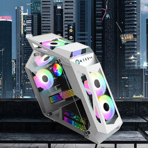 صندوق كمبيوتر مكتبي برج يدعم لوحات الأم <span class=keywords><strong>M</strong></span>-ATX وITX، كيس ألعاب شفاف من الأكريليك لأجهزة الكمبيوتر - Product Image 4