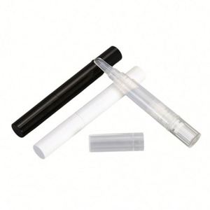 Tubes de gloss à lèvres en plastique écologiques avec logo imprimé en sérigraphie, 3 ml, emballage cosmétique pour baume à lèvres à visser - Product Image 1