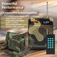 Haut-parleur Mégaphone BHA E344C avec Microphone Vocal Intelligent et Télécommande Sans Fil Camouflage pour Amplificateur Chasse Transfrontalière