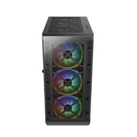 JNP-810 Tourné En Verre Trempé gamer gabinete EATX gaming pc MATX boîtier de l'ordinateur ordinateur châssis