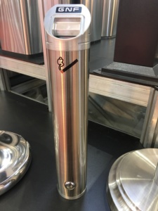 Cenicero de Acero Inoxidable con Cerradura para Montar en la Pared, Cubo de Basura Plateado para Residuos de Cigarros, para Hoteles y Restaurantes, para Fumadores - Product Image 5