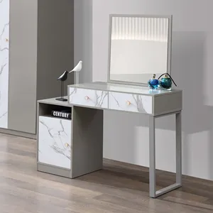 Meubles de chambre à coucher filles coiffeuse moderne avec miroir