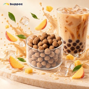 ไข่มุกทอปิโอก้า 3 กก. บรรจุถุง ฮาลาล HACCP สำหรับร้านชานมไข่มุก มังสวิรัติ รับผลิตแบรนด์ส่วนตัว รสชาติตามสั่ง - Product Image 1