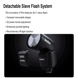 <span class=keywords><strong>Flash</strong></span> de Cabeza Redonda TTL Godox V1Pro, 2.4G Inalámbrico HSS 1/8000s, Compatible con Fuji Olympus 1100 Flashes - Product Image 5