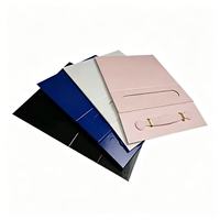 Scatole Regalo Pieghevoli in Carta Nera con Chiusura Magnetica, Personalizzabili con Logo, in Cartone Riciclato, Vendita all'Ingrosso