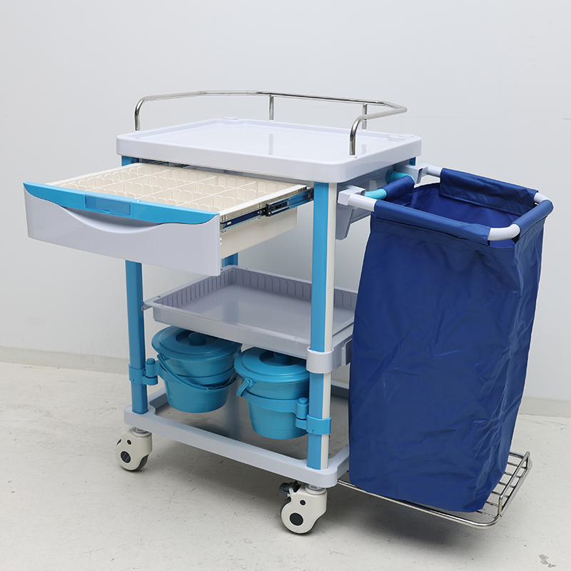 MN-LT005 Hospital Laundry Trolley for Dirty Clothes Medical Trolley Linen Trolley