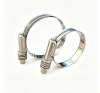 Collier de serrage à ressort robuste de style américain, en acier inoxydable antirouille pour tuyauterie hydraulique de machines de construction