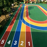 Revêtement en caoutchouc liquide pour piste athlétique, peinture pulvérisée, matériaux de revêtement sportif, granulés EPDM, piste de course FN-CY-2608391