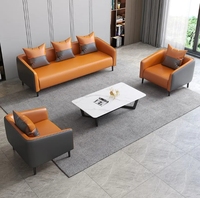Canapé de bureau moderne, léger et de luxe, design simple pour hôtel, appartement ou location, ensemble complet pour petits espaces