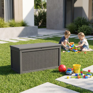 Contenitore di Stoccaggio <span class=keywords><strong>in</strong></span> <span class=keywords><strong>Plastica</strong></span> PP Impermeabile da 980L (260 Galloni) per Patio, Giardino e Arredamento Esterno - Product Image 5
