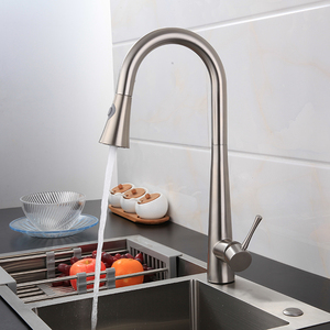 High Quality <strong>Components</strong> Pull Out Sprayer Kitchen Faucet Basin <strong>Tap</strong> Stainless Steel Extension <strong>Tap</strong> - Product Image 3