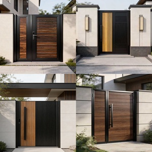 Puerta <span class=keywords><strong>de</strong></span> Patio <span class=keywords><strong>de</strong></span> Villa <span class=keywords><strong>de</strong></span> Estilo Chino Moderna Minguting <span class=keywords><strong>de</strong></span> Aleación <span class=keywords><strong>de</strong></span> Aluminio, Apertura Simple/Doble, Puerta <span class=keywords><strong>de</strong></span> Jardín Autoconstruida, Acabado en Polvo - Product Image 2