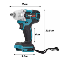 Llave de Impacto Inalámbrica de Grado Industrial de 21V 1/2, Llave de Trinquete Eléctrica de Alto Torque a Batería para Neumáticos de Camión, Herramientas Eléctricas