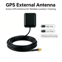 Antenne de voiture sans fil, positionnement simple, double et pleine fréquence, connecteur femelle 2*n, câble de 1 m, gain de 3,8 dBi, antenne GPS DBS