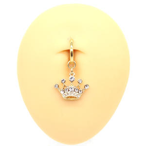 Anillo <span class=keywords><strong>de</strong></span> acero inoxidable para el <span class=keywords><strong>ombligo</strong></span>, anillo <span class=keywords><strong>de</strong></span> Color dorado con forma <span class=keywords><strong>de</strong></span> corona, colgante <span class=keywords><strong>de</strong></span> cristal, con Clip en el <span class=keywords><strong>ombligo</strong></span> - Product Image 4