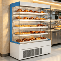 Armoire de maintien au chaud pour poulet rôti à pompe à chaleur, à économie d'énergie, avec échangeur de chaleur et vitrine en verre
