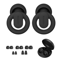 Bouchon d'oreille de sommeil silencieux personnalisé embouts d'oreille en mousse à mémoire de forme noir réduction du bruit protection auditive bouchons d'oreille de sécurité pour dormir avec filtre
