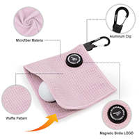 Serviette de golf en microfibre gaufrée pour la production en masse, fabrication haute performance, directement de l'usine pour les commandes en gros