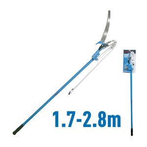Para FIXTEC - Sierra de podar telescópica de acero con mango largo de 1.7-2.73m, recortadora manual de árboles para uso industrial y bricolaje FHPSP2800 - Product Image 3