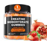Bonbons gélifiés à la créatine monohydrate en marque privée, 5 g, pour hommes et femmes, force musculaire, pré-entraînement, qualité alimentaire, adaptés aux femmes enceintes
