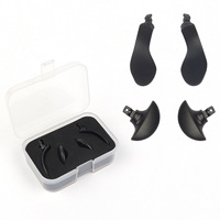 4 pièces de remplacement pour manette PS5 Edge : Paddles arrière en métal, poignées arrière et boutons de déclenchement arrière interchangeables en métal