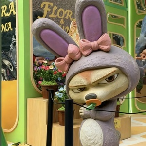 Sculptures de personnages de Zootopia, statues d'animaux de <span class=keywords><strong>film</strong></span> réalistes, conçues pour les parcs à thème, les centres commerciaux, la décoration intérieure et les expositions - Product Image 4