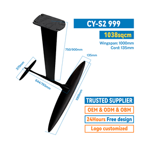 Juego de Mástiles de Hidroala de Fibra de Carbono Completa Personalizados OEM para Surf, Windsurf y Tabla de Foil - Product Image 1