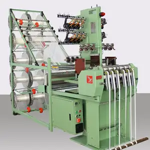 Mesin pembuat pita tirai poliester tenun jarum otomatis untuk penjualan mesin rajut bungkus