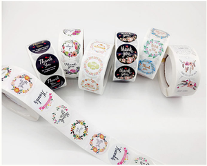 Etiqueta adhesiva personalizada Etiqueta de embalaje Logotipo privado personalizado Impresión adhesiva Rollo redondo Etiquetas adhesivas para etiqueta de embalaje - Product Image 1