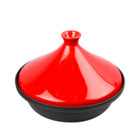 Tajine en fonte marmite émaillée tajine marocain marmite avec couvercle en céramique