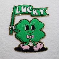 Vente en gros St Patricks Day Symbole de festival personnalisé Fer sur patch brodé