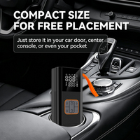 NOUVEAU Compresseur d'air portable sans fil à double écran ABS pour voiture 12V, applications multiples, mini pompe à air manuelle