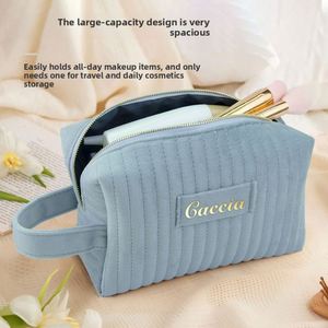 Trousse de Toilette Portable Haut de Gamme en Velours avec Fermeture Éclair pour Femme, Grande Capacité, Respirante et Ultra-Légère pour Voyages en Extérieur - Product Image 2