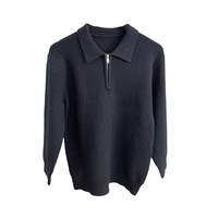 Pull en maille à manches longues pour homme, style italien, luxe léger, collection automne, chaud et épais, couleur unie, décontracté