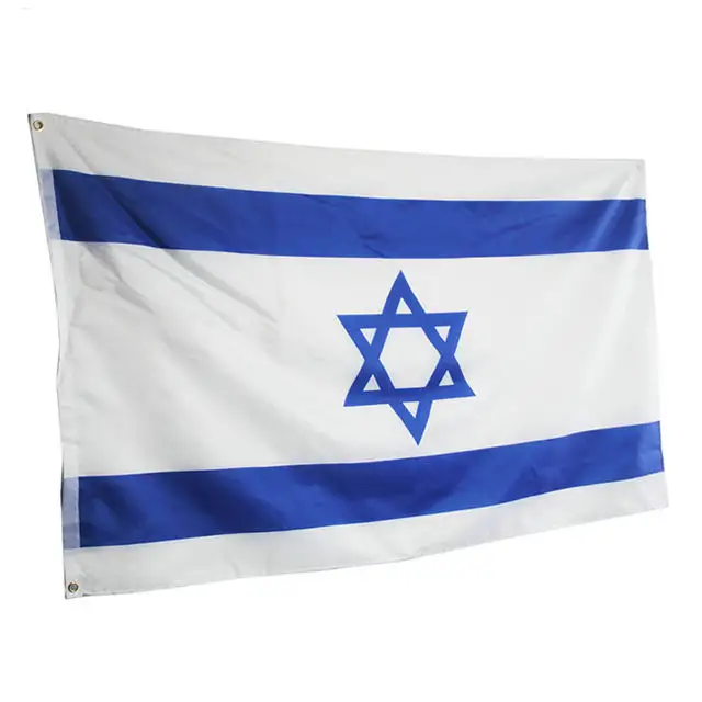High Quality National Country Flag Custom Size 3x5ft Polyester Israel Flags For Promotional Activities