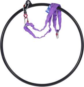 <span class=keywords><strong>Aro</strong></span> Aéreo de Acero Inoxidable de 1 Sección y 37 Pulgadas (95 cm) para Acrobacias Circenses, Juego de <span class=keywords><strong>Aro</strong></span> Aéreo Lyra - Product Image 1