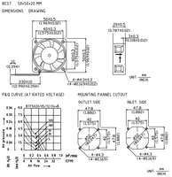 Ventilateur de refroidissement axial à double roulement à billes 5V 12V 24V 50mm Châssis d'ordinateur 50x50x20mm 5020 Brushless Cooler Fan Lames en plastique OEM ODM