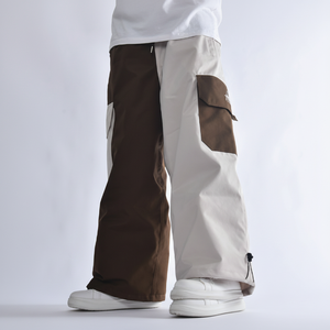 Pantalon de neige à blocs de couleur de nouvelle conception avec des poches cargo fonctionnelles, ventilation, vêtements de ski d'hiver - Product Image 1