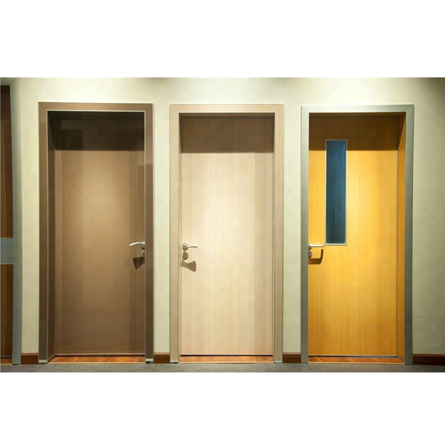 Fábrica de china personalizado nuevo moderno mdf puerta interior mdf elegante insonorizadas puerta de madera interior de madera maciza puerta interior mdf