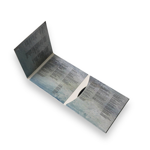 Minimal Full Color Printed 6 Panel Fold-out Cardboard CD Wallet Sleeve For Music Album Disc Packaging - Product Image 2