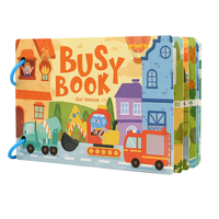 Montessori Libro Educativo Ocupado con Pegatina Actividades Preescolar Kindergarten Aprendizaje Libros de Imágenes Juguetes de Matemáticas para Niños