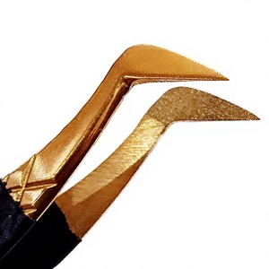 Pinzas profesionales para extensión de pestañas, herramientas de belleza de maquillaje, antipolvo, diamante, probadas a mano - Product Image 1