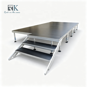 เวทีคอนเสิร์ตคุณภาพสูง เวทีอลูมิเนียมพร้อมขาปรับระดับความสูงและบันได - Product Image 1