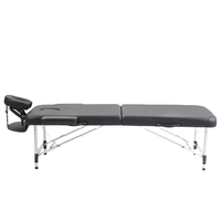 Lit de massage facial pliable moderne en acier inoxydable avec fonctions réglables pour salon, hôtel, chambre à coucher