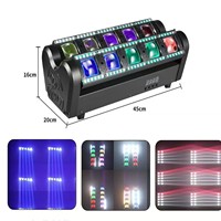 Projecteur LED professionnel 10x40W RGBW 4-en-1 à tête mobile Spider, 10 yeux, contrôle par pixel, effet faisceau, éclairage de scène pour DJ, discothèque, club