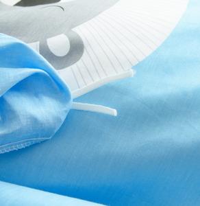 % 100% pamuk çevre dostu tek <span class=keywords><strong>2</strong></span> adet 3 adet karikatür aslan baskılı yatak seti yorgan yatak örtüsü seti çocuk için - Product Image 6