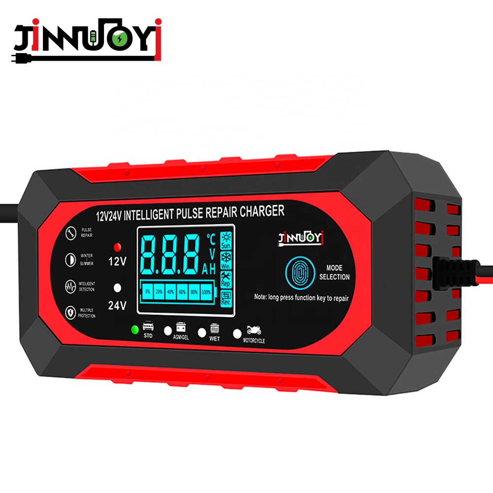Chargeur Batterie Intelligent 12V/24V 20A – Avec Fonction Réparation, écran LCD – Pour Voiture, Moto, Camion, AGM/GEL
