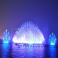 Fontaine musicale flottante en plein air, personnalisée, spectacle d'eau dansante, Bangladesh, 120M x 24M