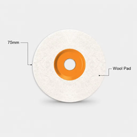 Roue en laine Tuoyue de 3 pouces (75 mm) pour meuleuse d'angle, applications carrelage, bois, métal, trou intérieur de 10 mm