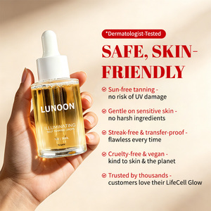 Gotas Autobronceadoras Personalizables de 30 ml, Suero Vegano Orgánico con Escualano, Ácido Hialurónico y DHA, Aceite Autobronceador Facial, Suavizante con Aloe, para Piel Amarillenta - Product Image 4